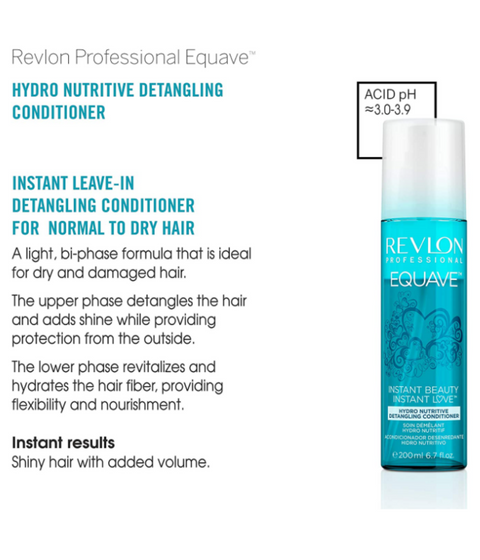 Revlon Equave Hydro Nutritive Detangling Conditioner, 200mL – Pro Beauty  Supplies