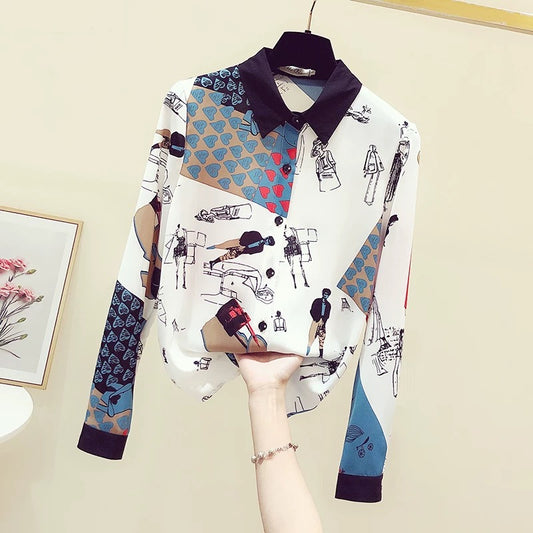 OfAkiva Clothing Gagosian Cheng Xiao's same style contrast printed s –  Lee Nhi Boutique