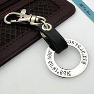Personalized GPS Coordinate Keychain for men / Groomsmen Gift