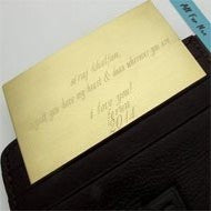 Personalized Wallet Insert Card for Men