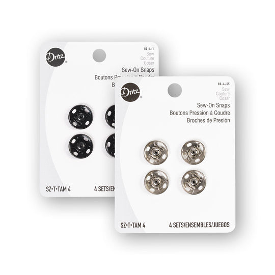 50 Sets Sew-on Snap Buttons, Metal Snaps Fasteners Press Studs Buttons for  Sewing Clothing, 3/4 19mm(Silver)