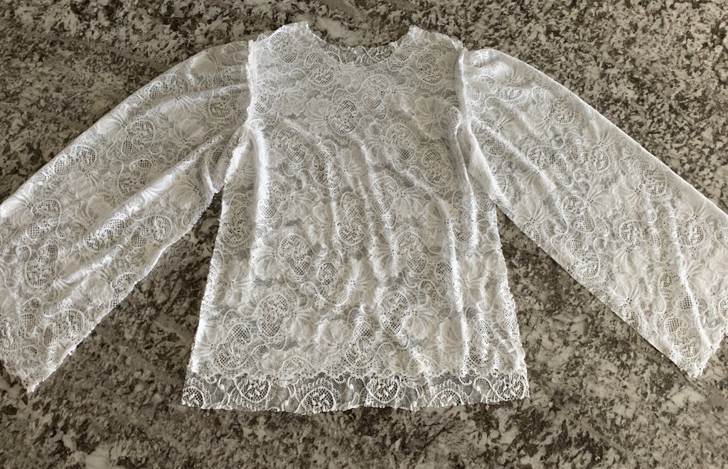 DIY Lace Bubble Sleeve Top Sewing Tutorial