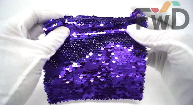 All-Over Sequins Mermaid Scale on Stretch Mesh Fabric