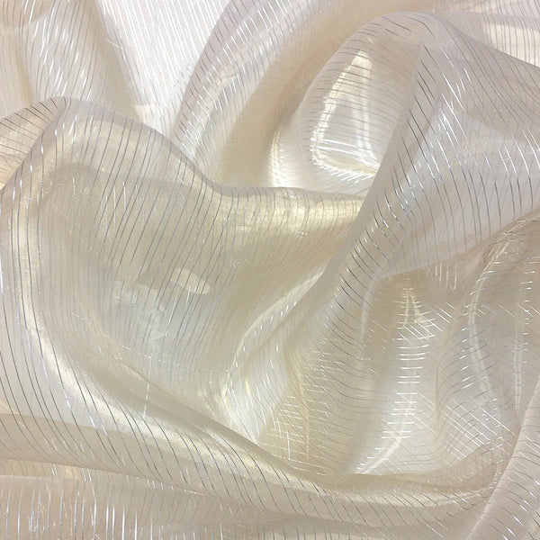 Striped Crystal Organza Fabric 118