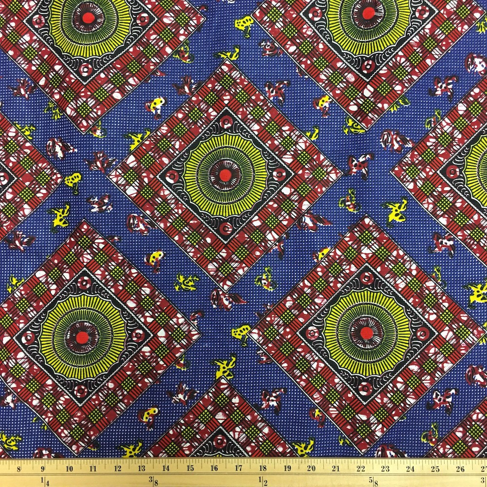 African Print Fabric (90124-1) 100% Cotton 44/45" Wide $3 ...