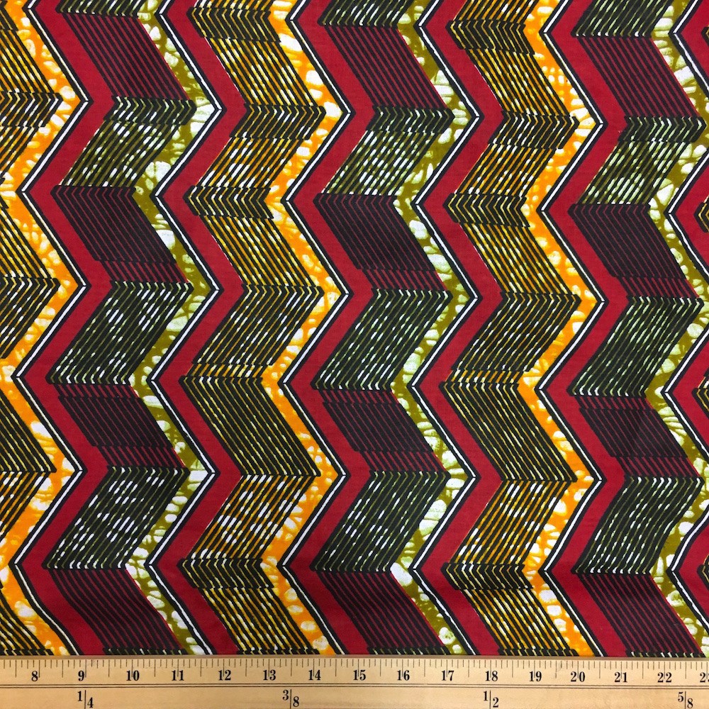 African Print Fabric (90126-1) 100% Cotton 44/45