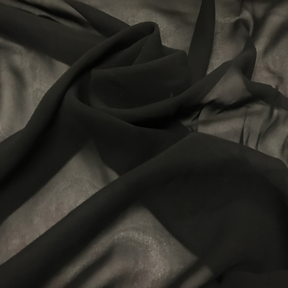 chiffon black fabric