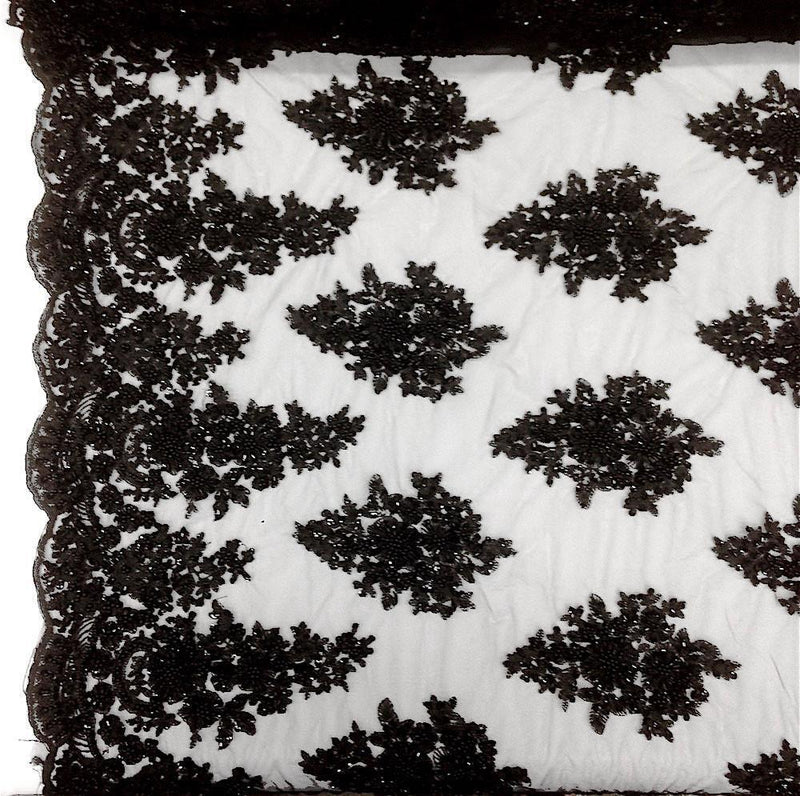 Bargin Deals On Beautful Wholesale stripe black lace fabric