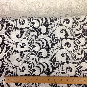 Ivory Cardinal Guipure Fabric French Venice Lace 52