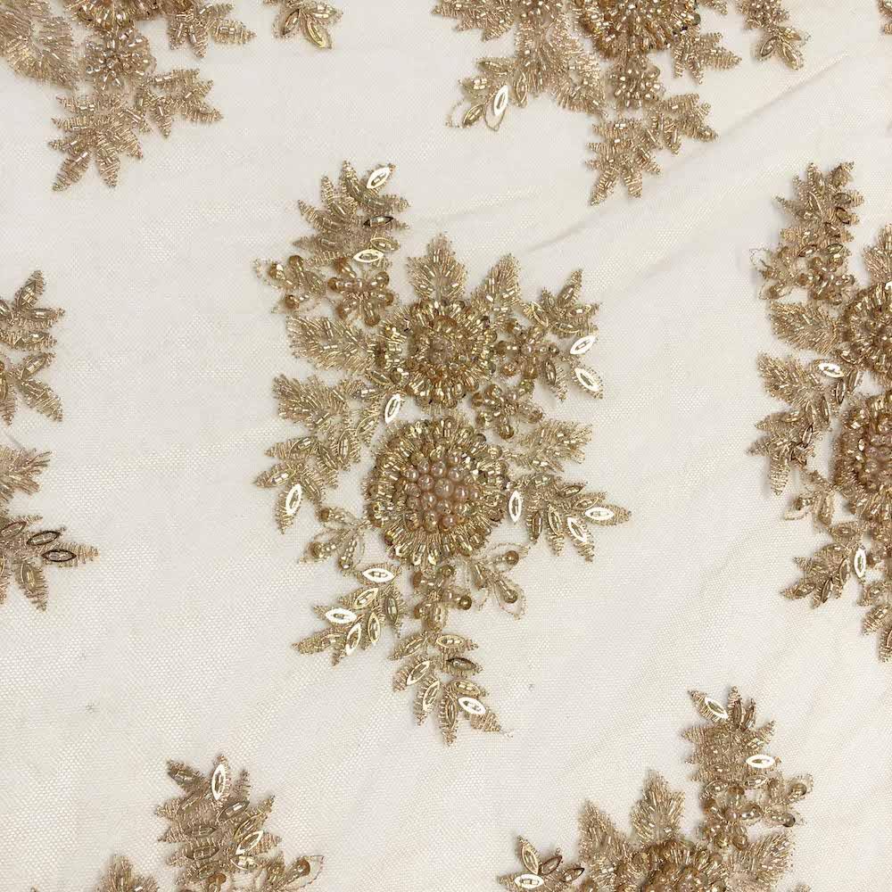 Viburnum Bridal Lace Beaded Fabric $49.95/Yard Sold BTY Many Colors