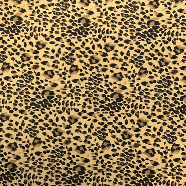 Cheetah Printed ITY Fabric (18-1) $4.99/yard Stretch Jersey Sold BTY ...