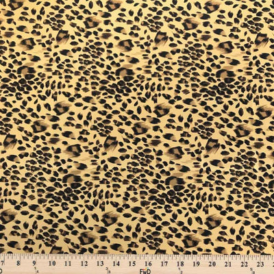 Cheetah Printed ITY Fabric (18-1) $5.99/yard Stretch Jersey Sold BTY