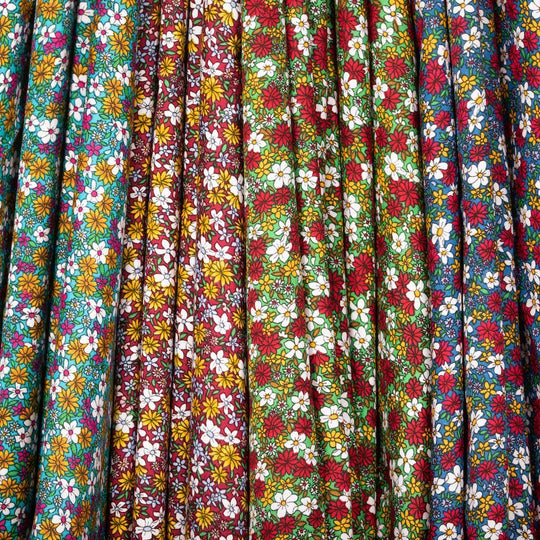 Multicolor Floral Fabric: 100% Cotton