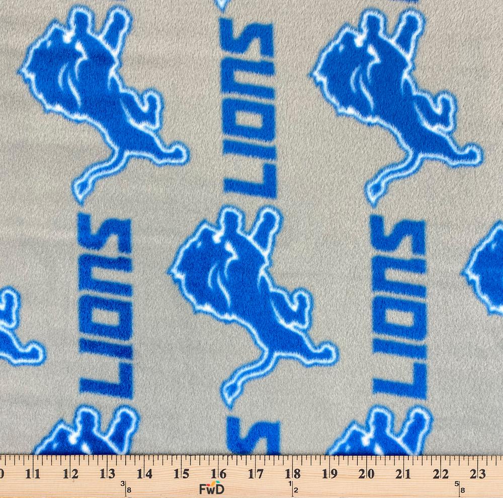 Detroit Lions Fleece Fabric 60