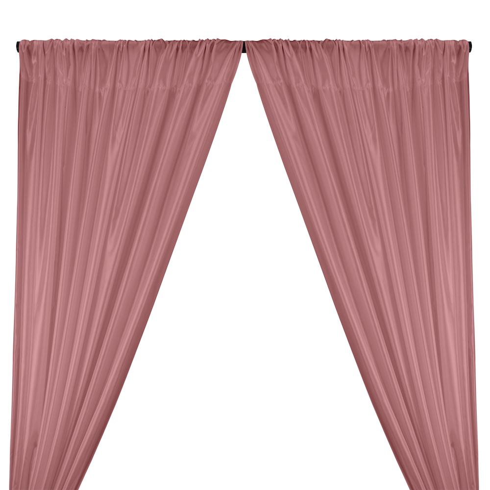 dusty rose and grey curtains