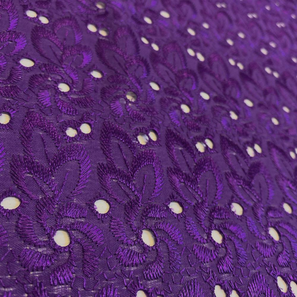 lavender eyelet fabric