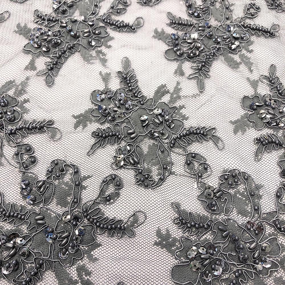 grey lace fabric wholesale