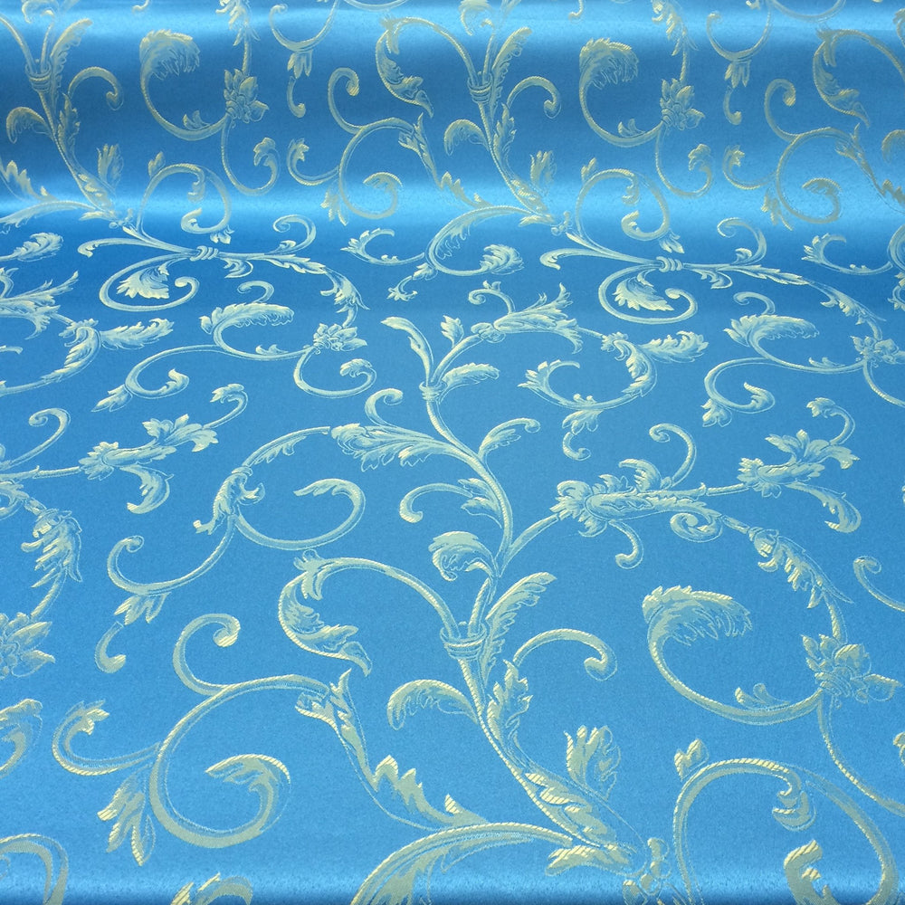 turquoise curtain fabric