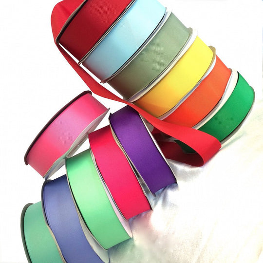 3/8, 5/8, 7/8, 1.5 Grosgrain Ribbon 5 Yards of 1 Color Solid Bulk  Wholesale
