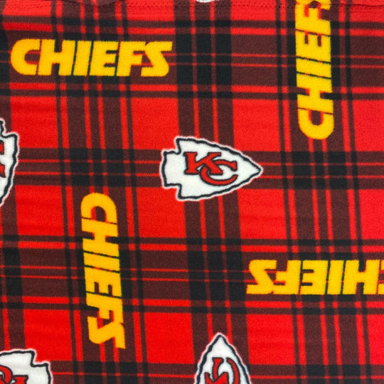 Fleece Cleveland Browns Plaid NFL Football Sports Team Fleece Fabric Print  By the Yard (s6442df)