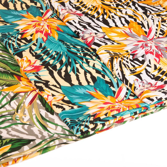 Wholesale Fabric: Tropical Leaf Print Jersey Knit » Fabric Merchants  Wholesale Fabric