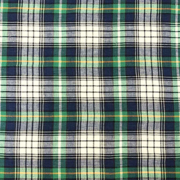 Madras Plaid Fabric (Style 15953) 100% Cotton 44/45