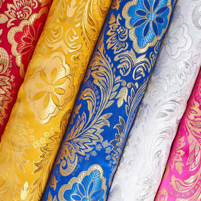 Floral Metallic Brocade Fabric | Fabric Wholesale Direct