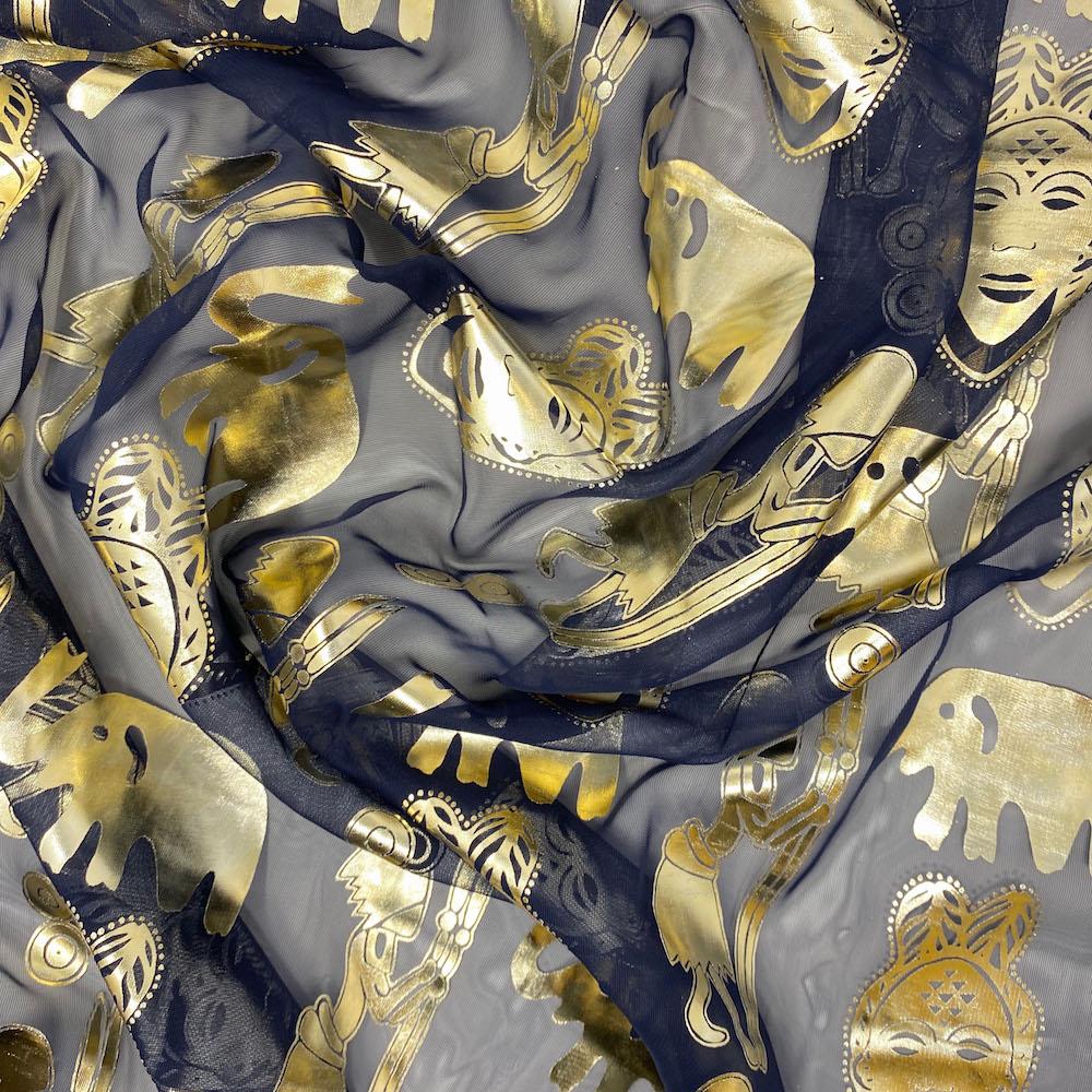 camo chiffon fabric