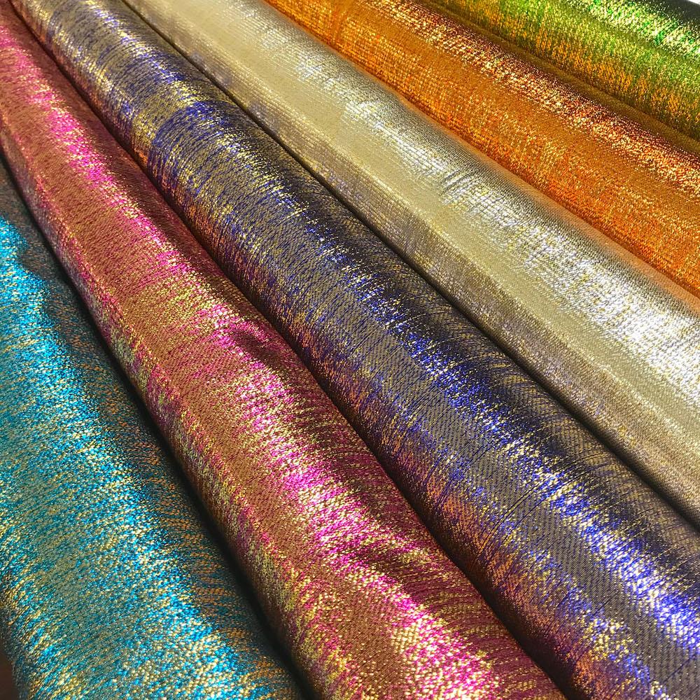 metallic textured brocade fabric