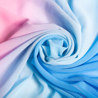 Chiffon Ombre Printed Fabric 100% Polyester 58/60