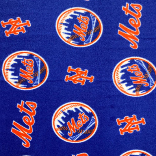 Fabric Traditions MLB New York Mets Fleece Fabric