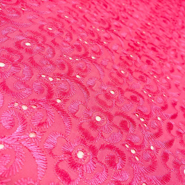 Petal Eyelet Embroidery Fabric | Fabric Wholesale Direct