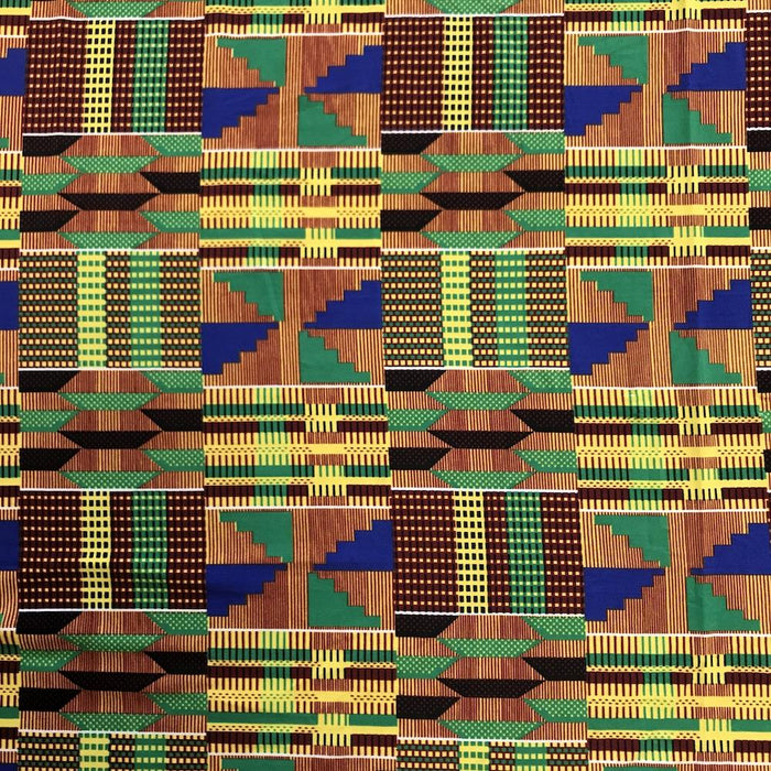 Kente African Printed-1 DTY Brushed Fabric $8.99/yard By The Yard