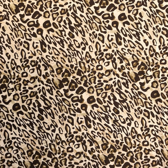 Cali Fabrics Zoo Animals on Clay Double Brushed Poly/Spandex