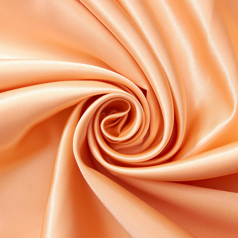 Rust Orange  Crinkle Silk Ribbon; 100% Silk Chiffon