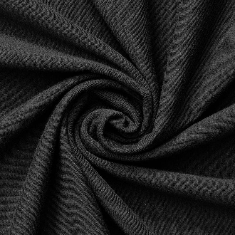 100% Cotton Black Fabric by the Yard for 6.99/Yard x 60 Wide | Black  Cotton Sheeting | Only 900 Yards Available | Mask Fabric, Shirt, Pouch