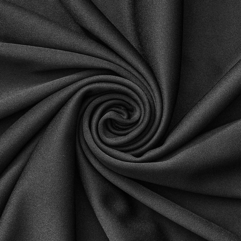 58” Width Black 100% Cotton Fabric | Sold by The Yard | Solid Sewing  Clothing Face Mask Crafting | Black Fabric