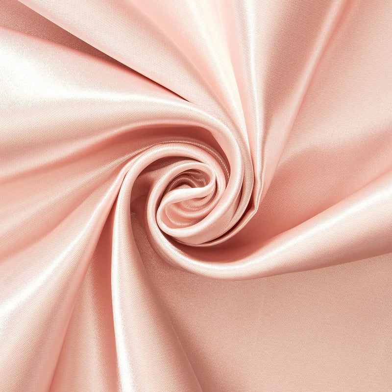 Satin fabric Unicolour Light Pink, Wholesale fabrics