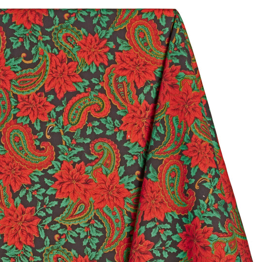 Quilting Paisley Bandana in Red - All About Fabrics