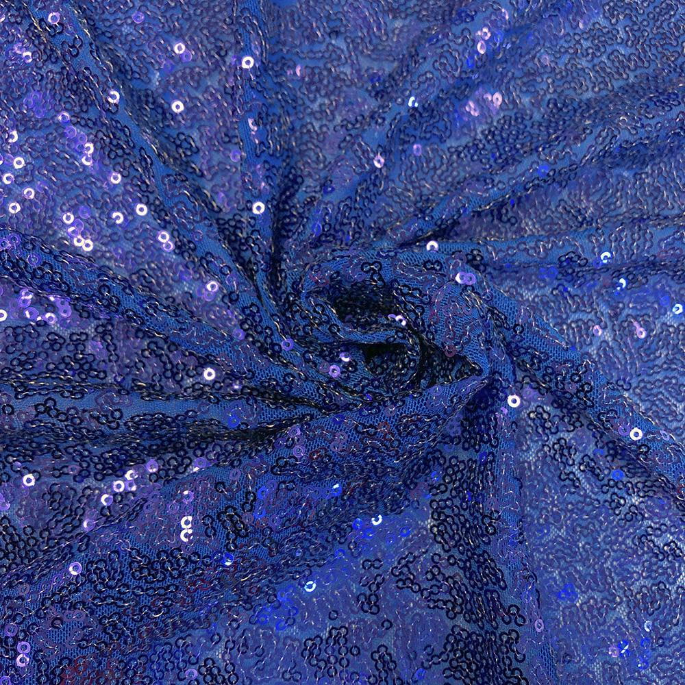 Zigzag Micro Sequins Starlight on Stretch Mesh Fabric $11.99 / yard