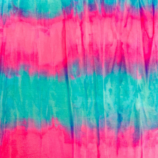 Tie-Dye Stretch Velvet Fabric 90% Polyester 10% Spandex 60