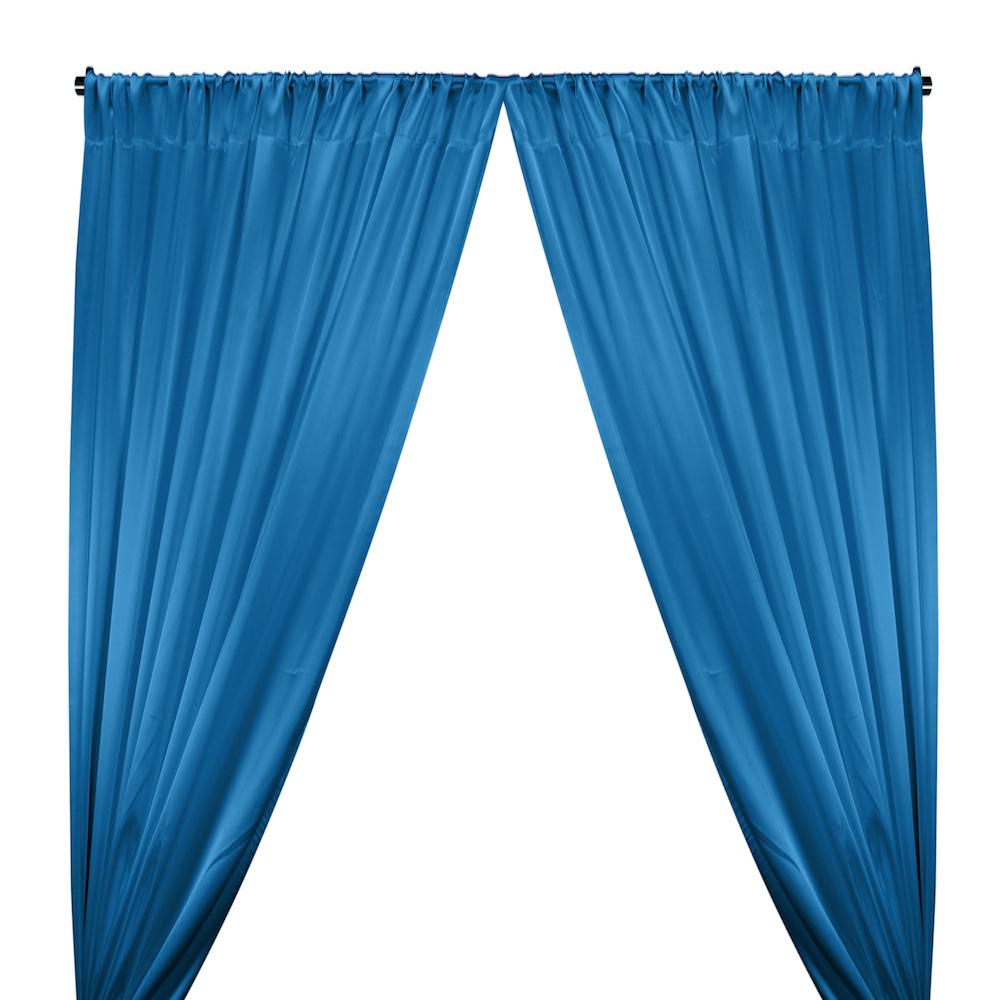 turquoise curtain fabric