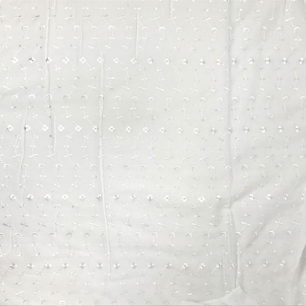 grey eyelet fabric