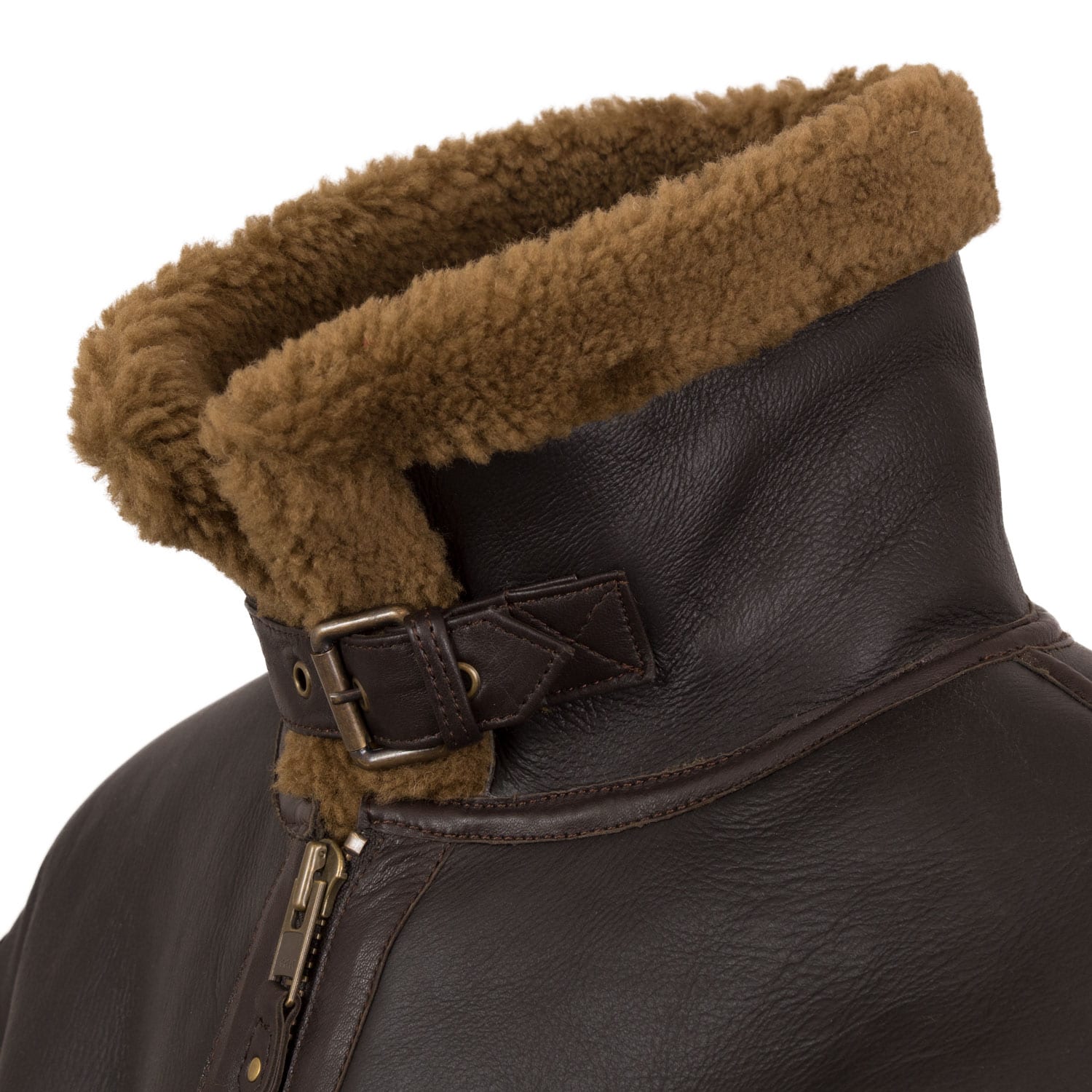 B5 Mens Rust Sheepskin Flying Jacket