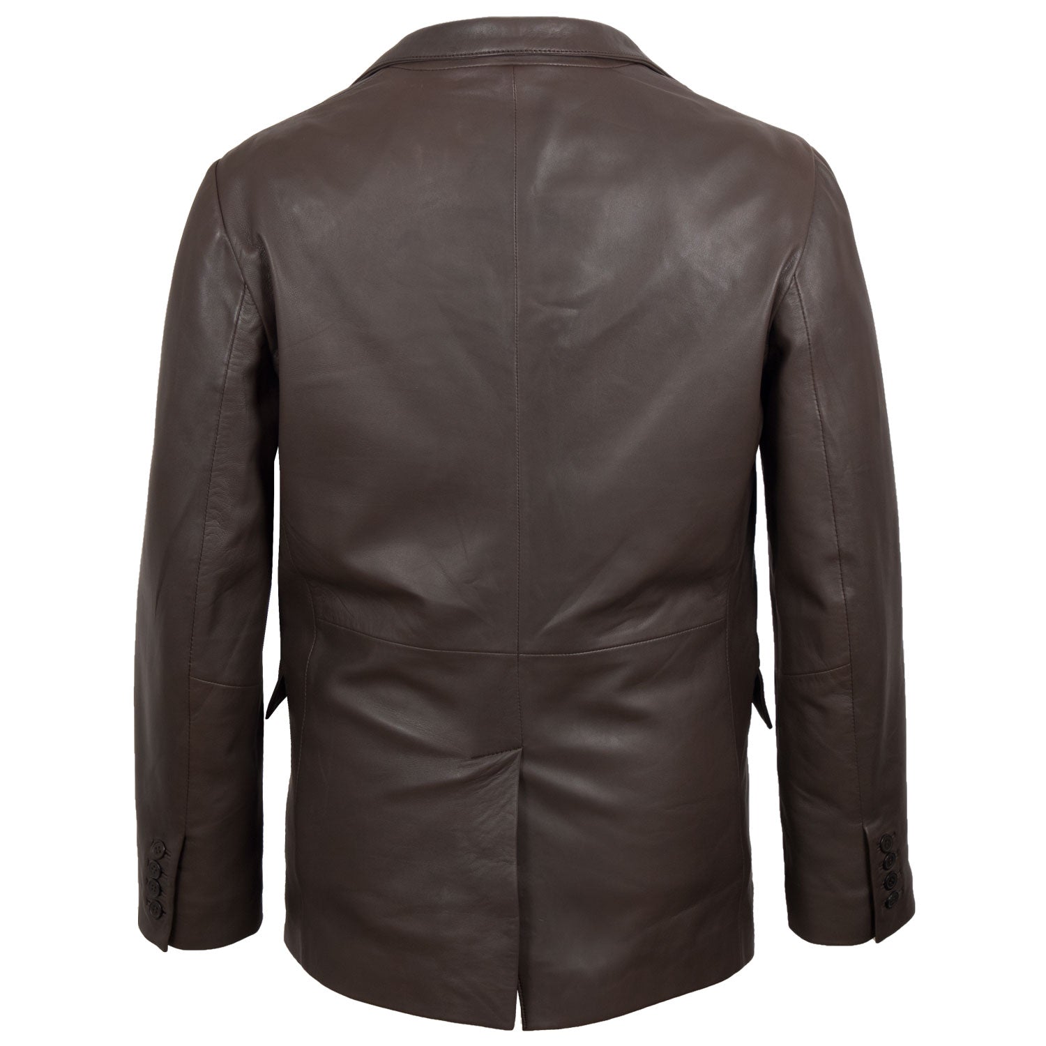 Brook Men’s Brown Leather Blazer