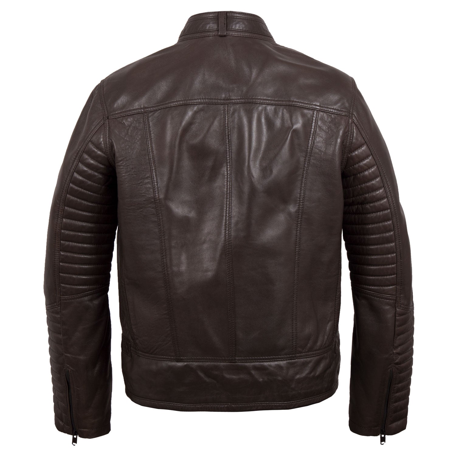 Emerson Men's Brown Hooded Leather Jacket