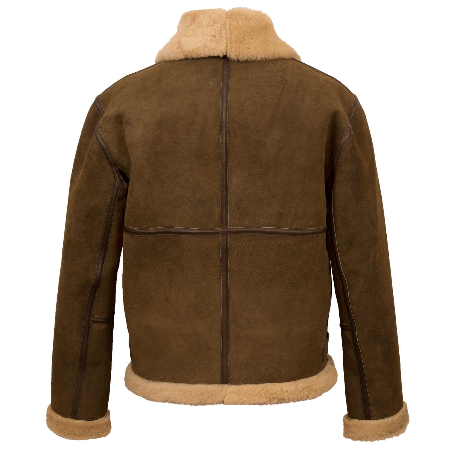 B4 Mens Antique Sheepskin Leather Flying Jacket