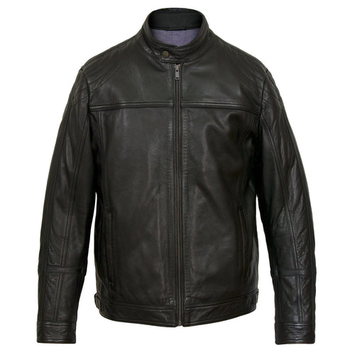 Robson: Men's Black Leather Jacket