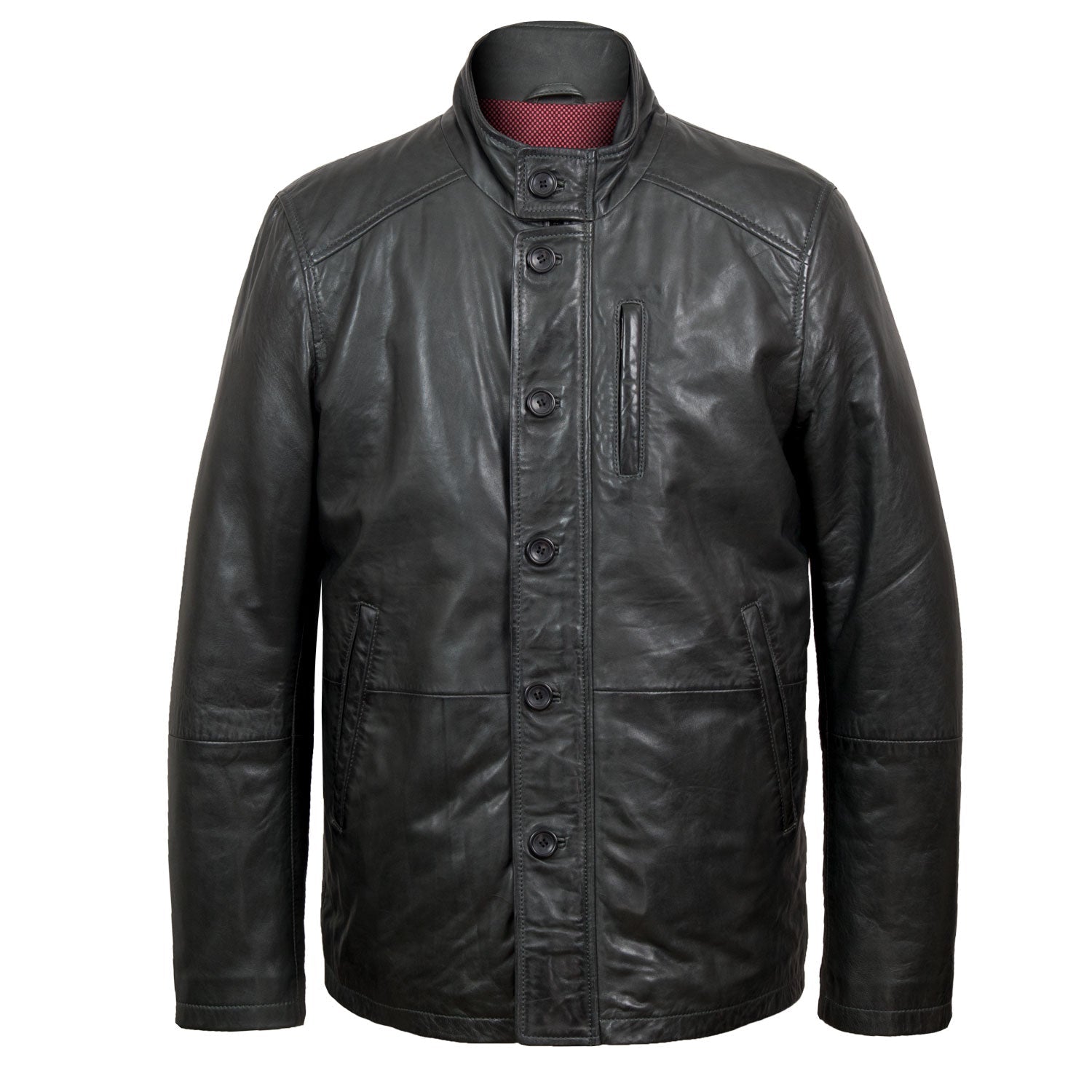 Jerry Men's Black Leather Jacket