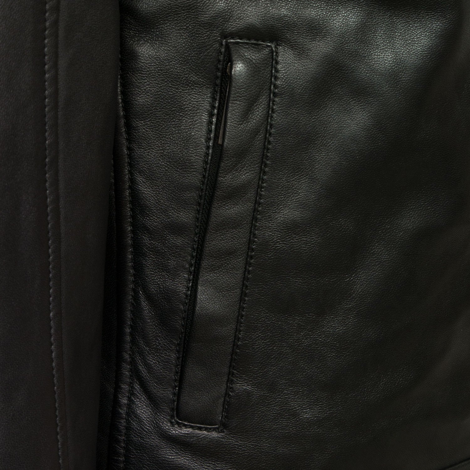 Budd: Men's Black Antique Leather Jacket